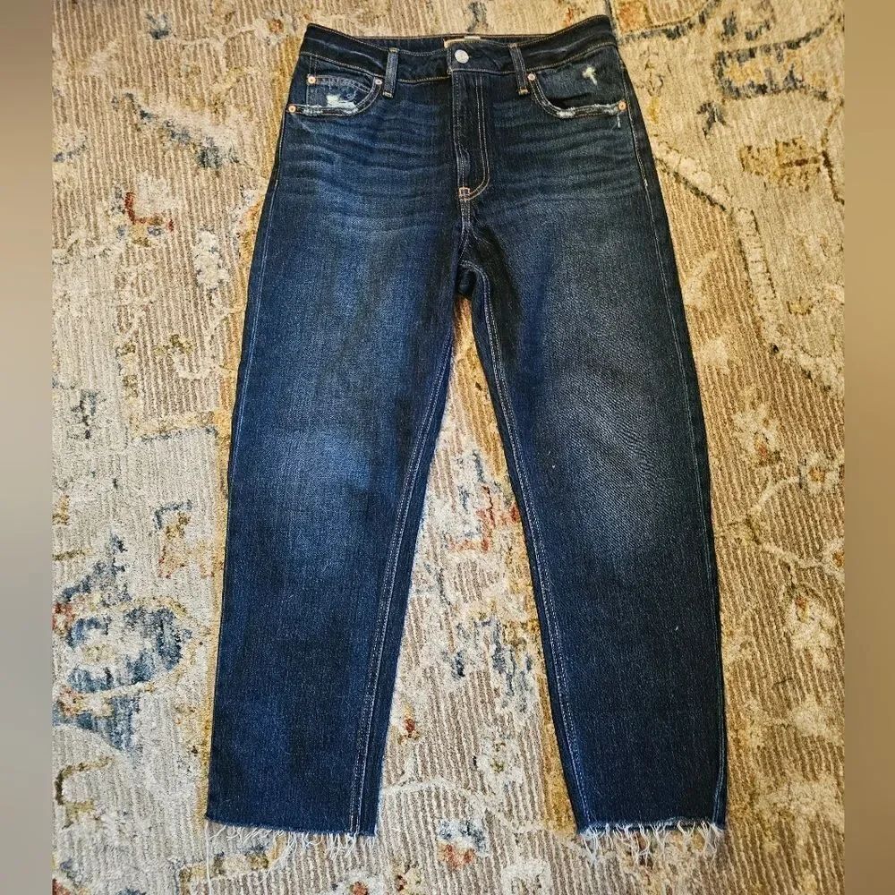 Maurices cheeky taper ankle jeans, high rise, sz 10 with 27" inseam, like new